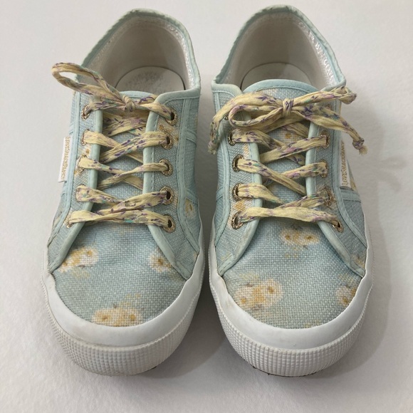 SUPERGA x LoveShackFancy Floral Blue Bird Sneaker‎ 7.5 - Picture 1 of 8